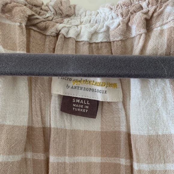 Pilcro Anthropologie Gingham Top - Picture 6 of 7